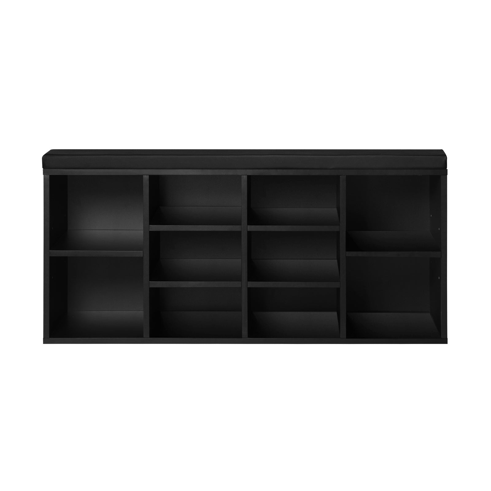 Oikiture Shoe Cabinet Bench Shoe Storage Rack PU Padded Seat Organiser Cupboard - Sunyee