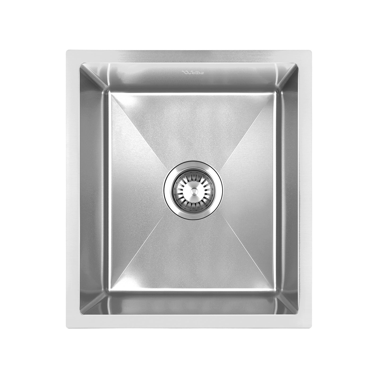 Welba Kitchen Sink Stainless Steel Single Double Bowl Basin With Waste Silver - Sunyee