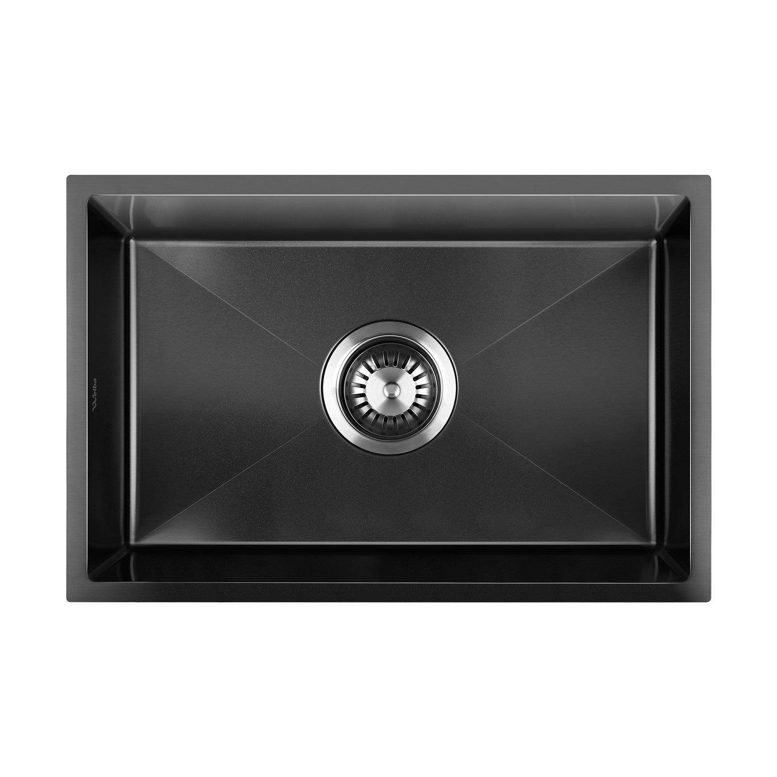Welba Kitchen Sink Stainless Steel Single Double Bowl Basin With Waste Black - Sunyee