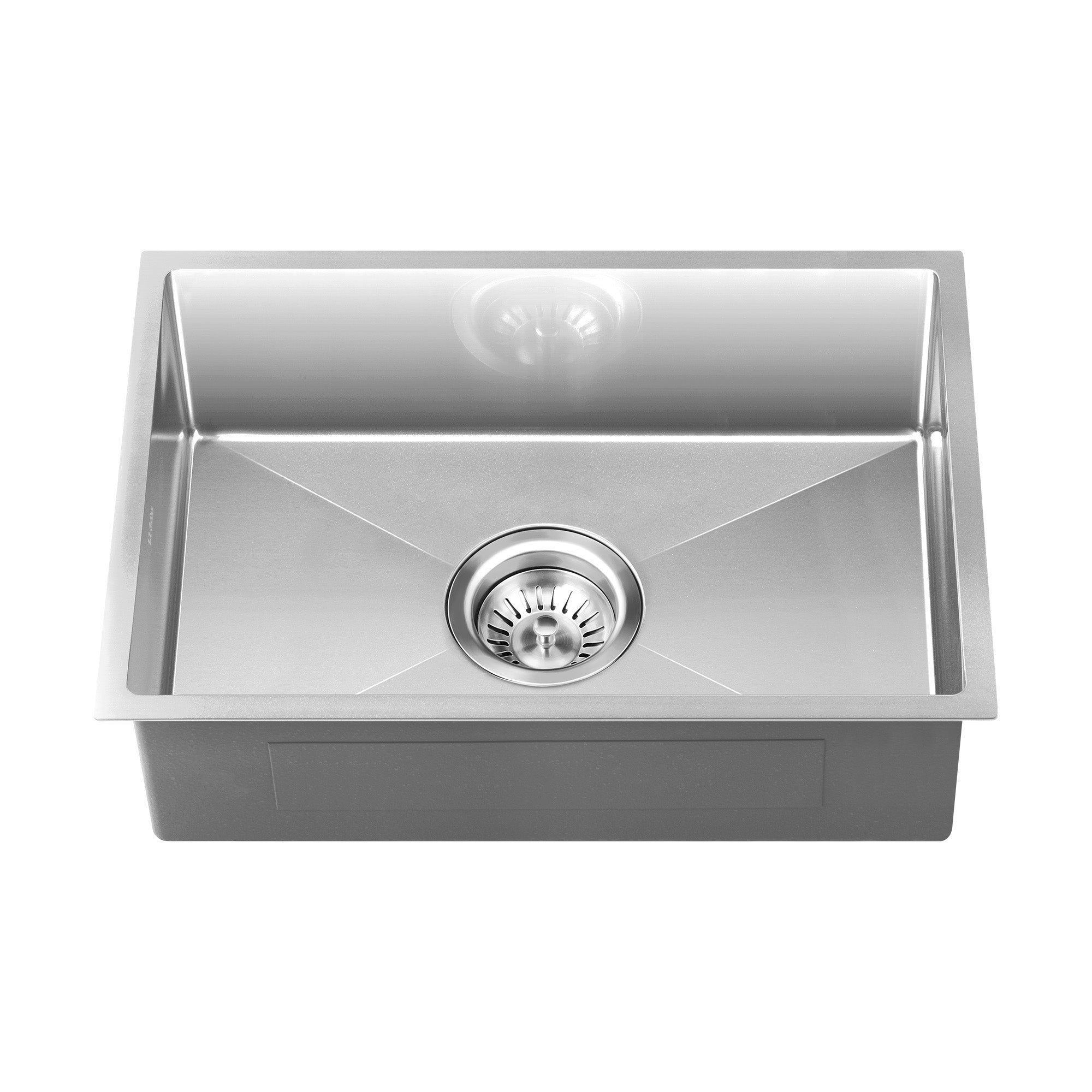 Welba Kitchen Sink 45X30CM Stainless Steel Single Bowl Basin With Waste Silver - Sunyee