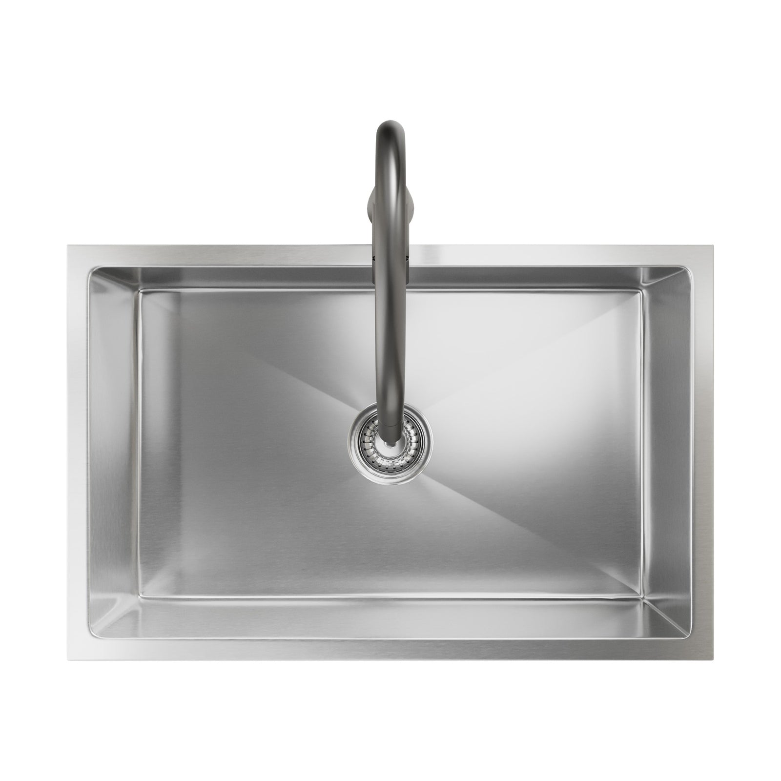 Welba Kitchen Sink 70X45CM With Pull Out Mixer Tap Stainless Steel Single Bowl - Sunyee