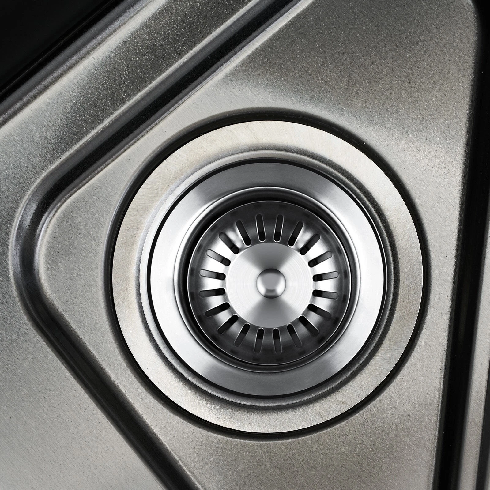 Welba Kitchen Sink 75X45CM Stainless Steel Single Bowl Basin With Waste Black - Sunyee