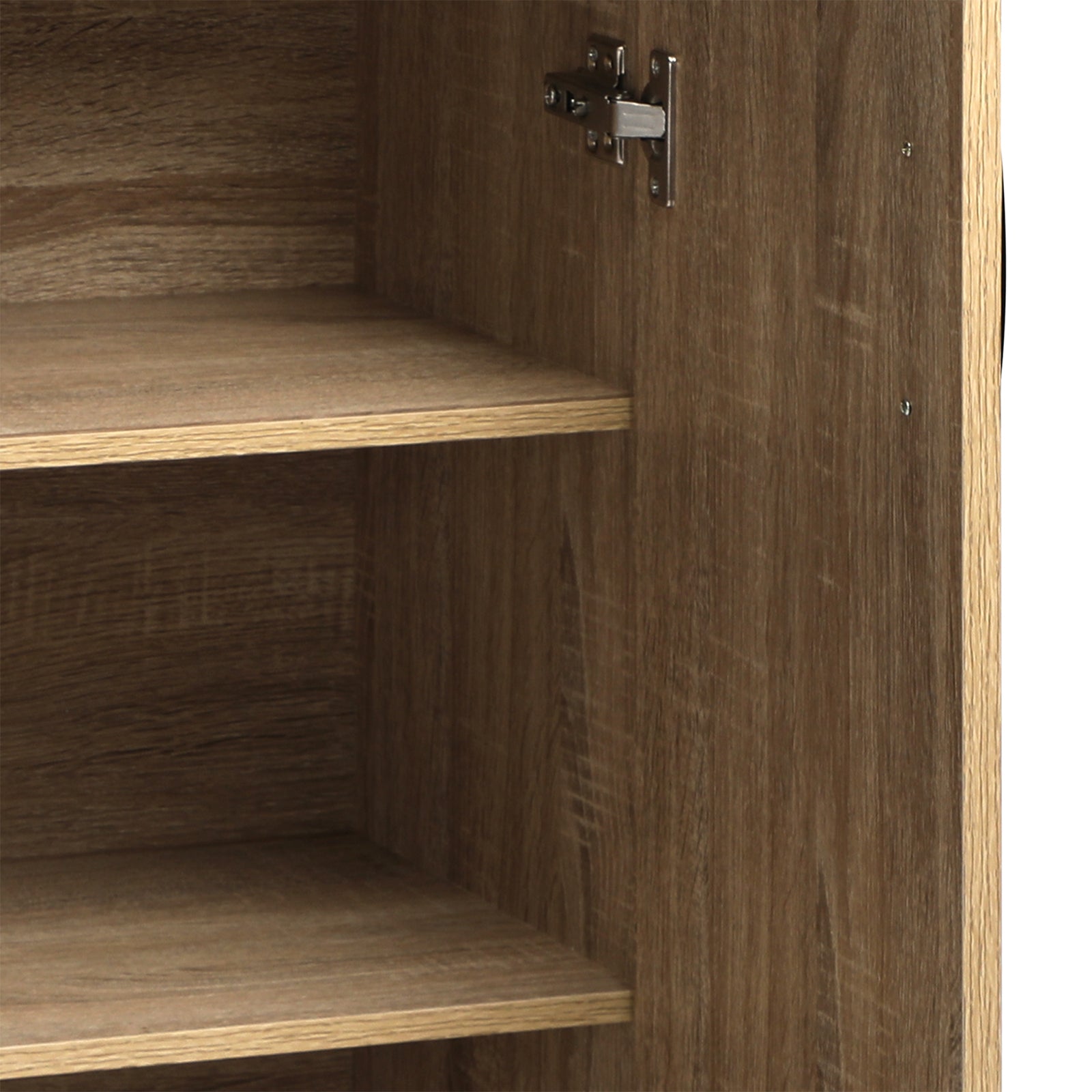 Oikiture Storage Cabinet Bathroom Cabinet Freestanding Cupboard Organiser Wooden - Sunyee