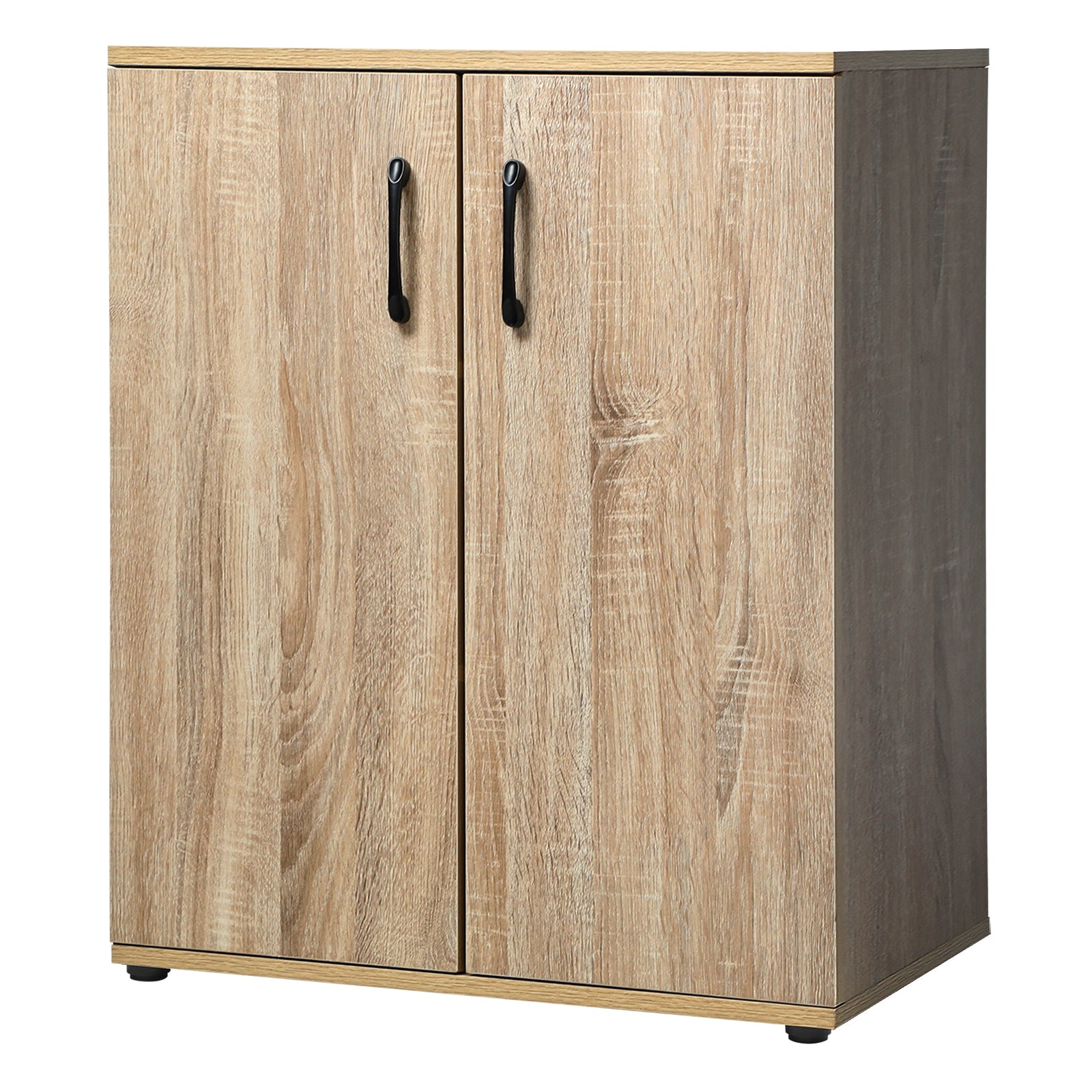 Oikiture Storage Cabinet Bathroom Cabinet Freestanding Cupboard Organiser Wooden - Sunyee