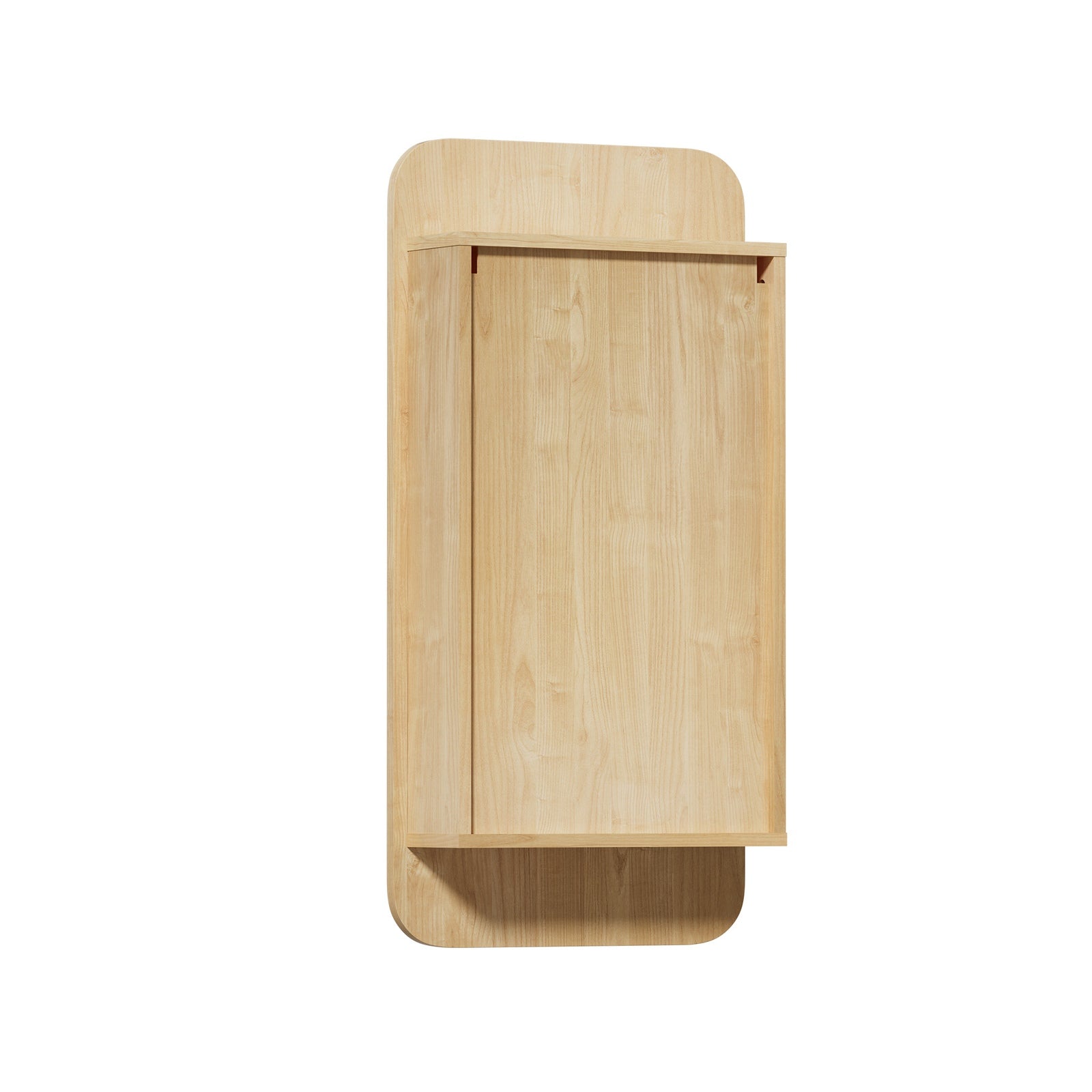 Welba Bathroom Mirror Cabinet Organiser 3-Tier Adjustable Shelves Natural