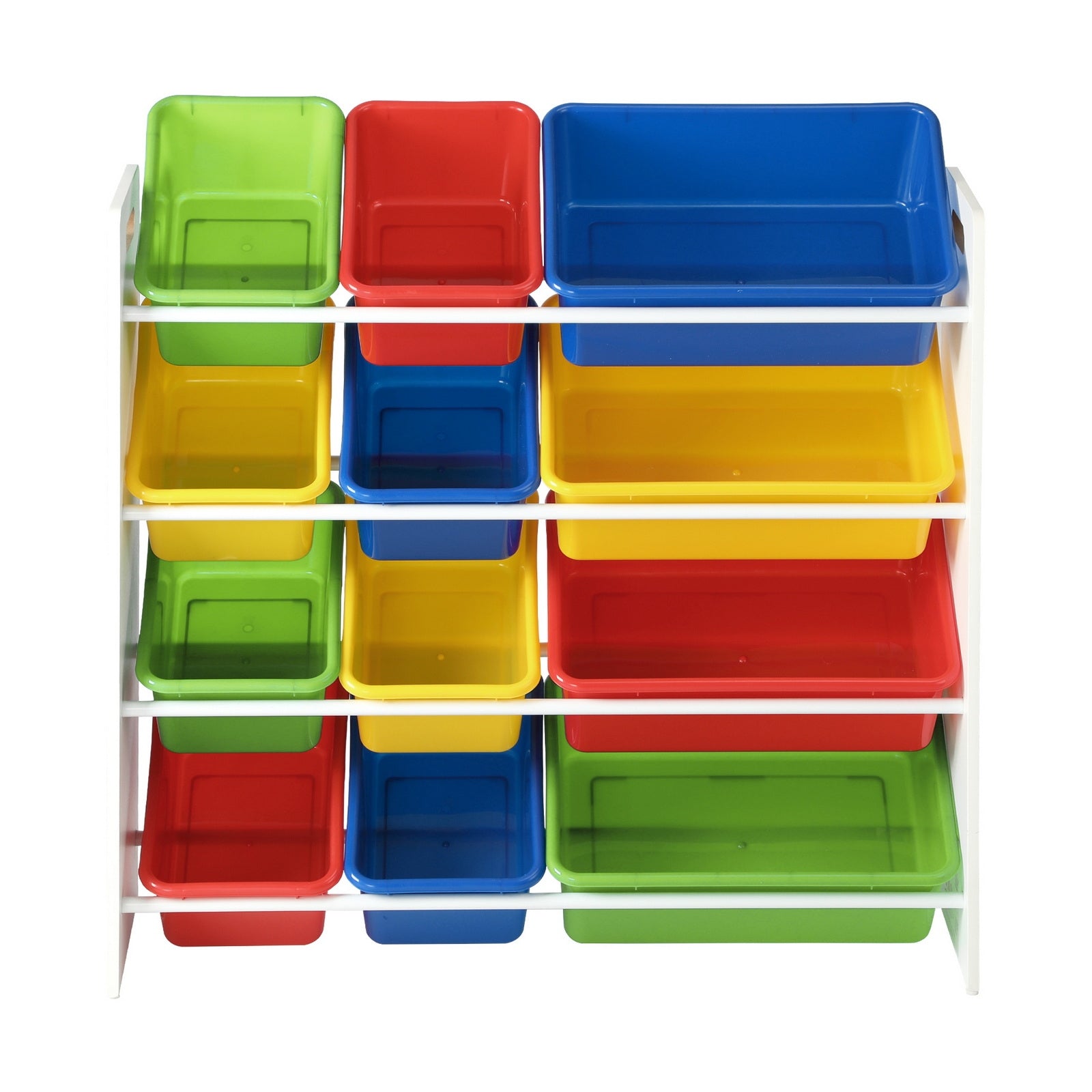 Oikiture Kids Toy Box Organiser 12 Bins Display Shelf Storage Rack Drawer - Sunyee