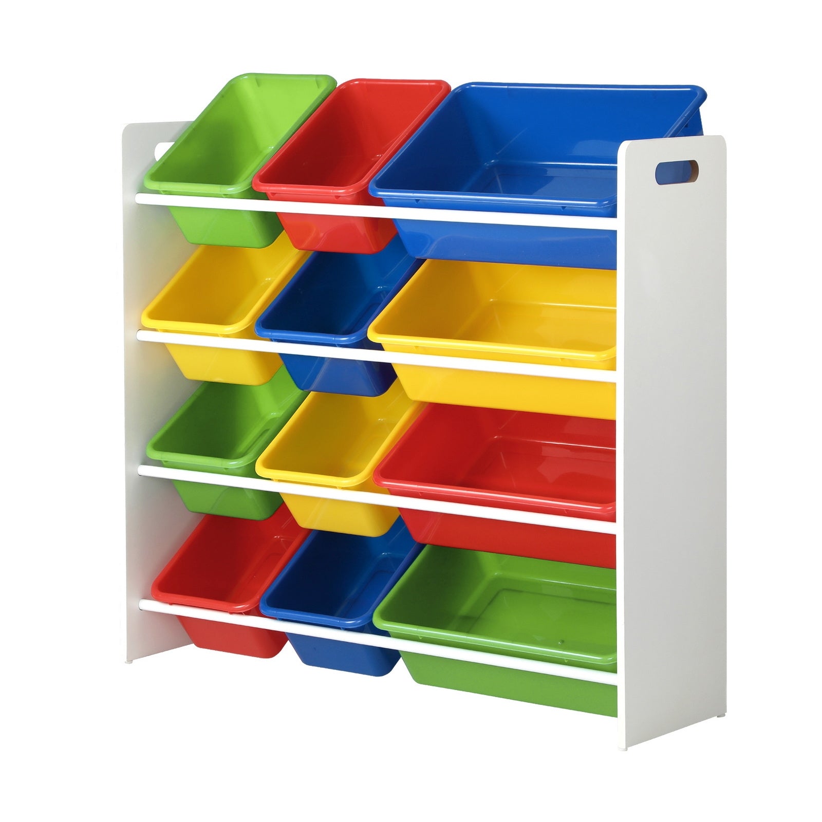 Oikiture Kids Toy Box Organiser 12 Bins Display Shelf Storage Rack Drawer - Sunyee
