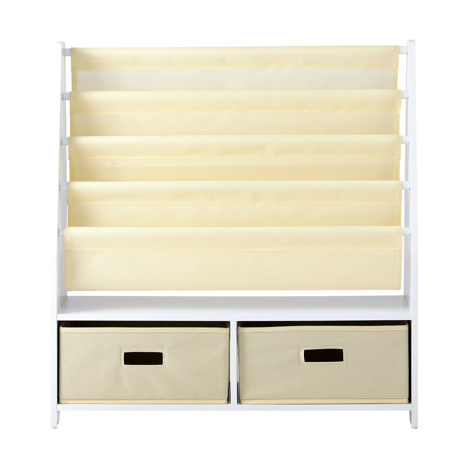 Oikiture Kids Bookshelf Bookcase Children Toys Storage Shelf Rack DIY Organiser - Sunyee