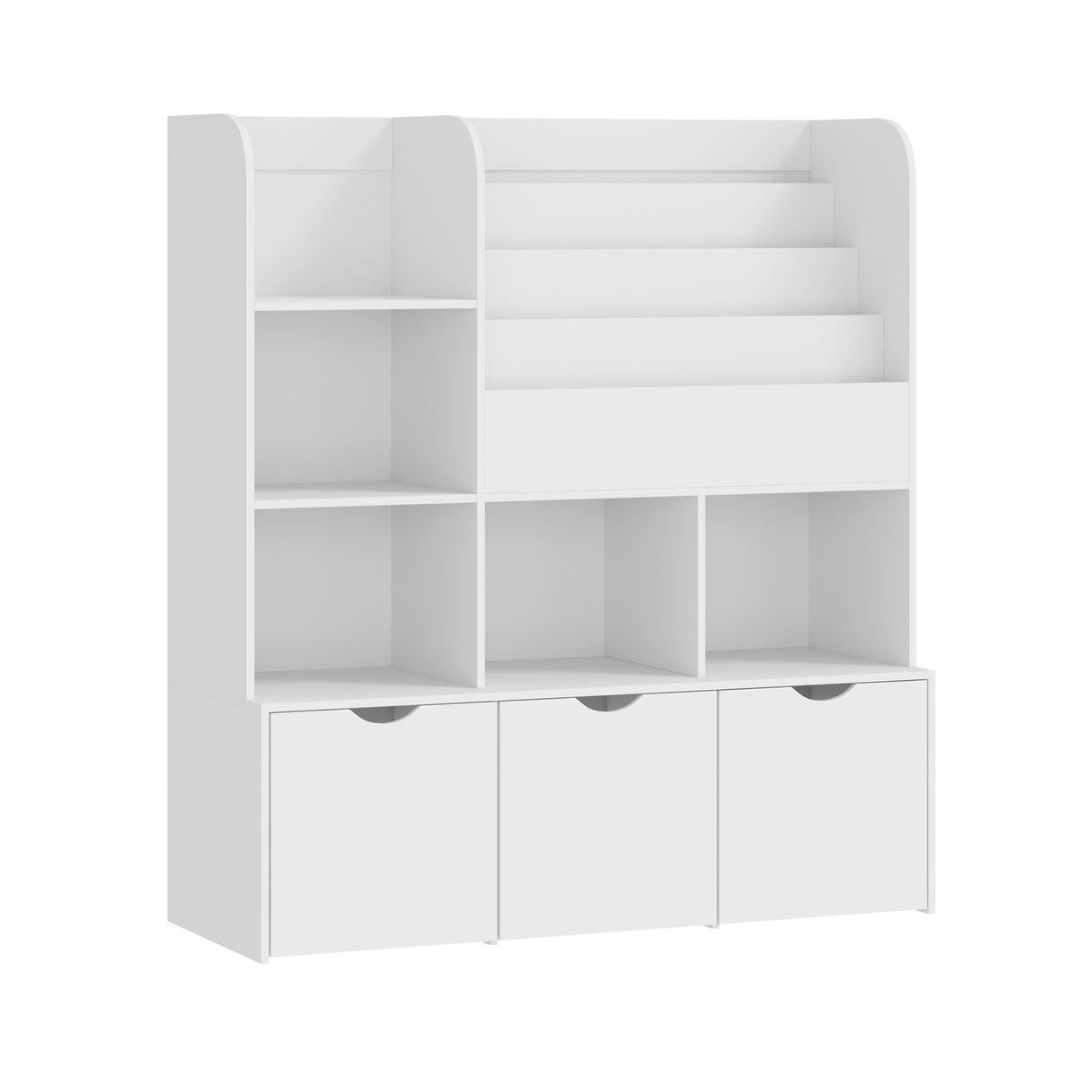 Oikiture Kids Bookcase Toy Organiser Cabinet Bookshelf With Chest Storage - Sunyee