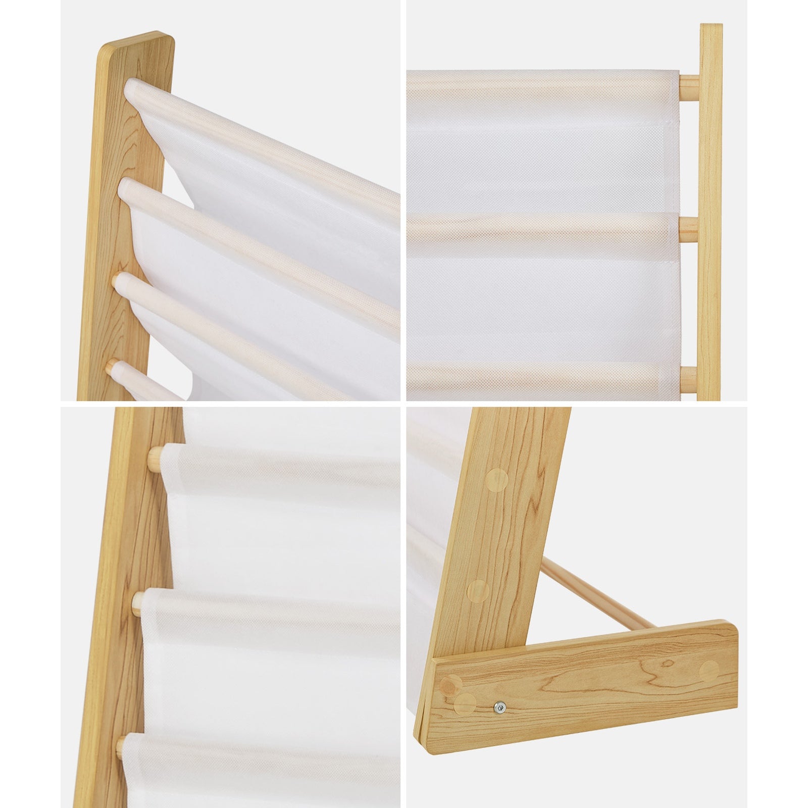 Oikiture Kids Bookshelf Bookcase Children Magazine Rack Display Shelf Organiser