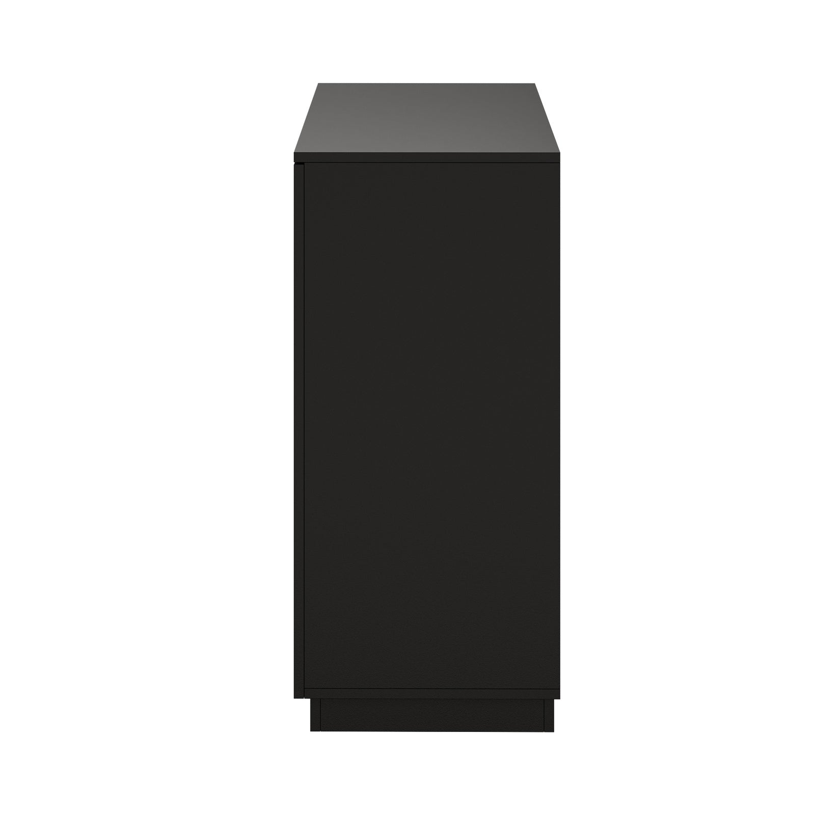 Oikiture Storage Cabinet 4 Drawers Buffet Cupboard Hallway Handleless Black