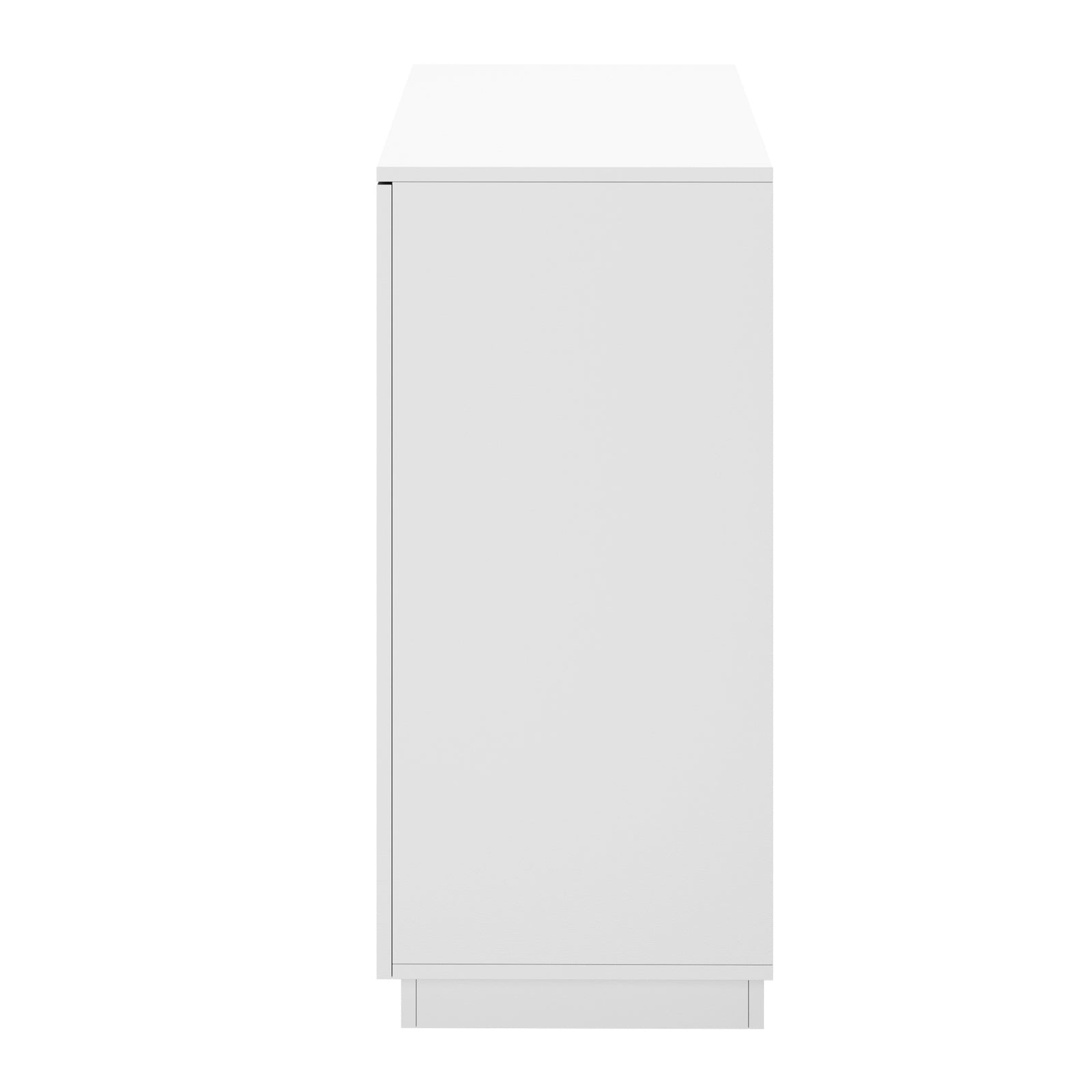 Oikiture Storage Cabinet 4 Drawers Buffet Cupboard Hallway Handleless White