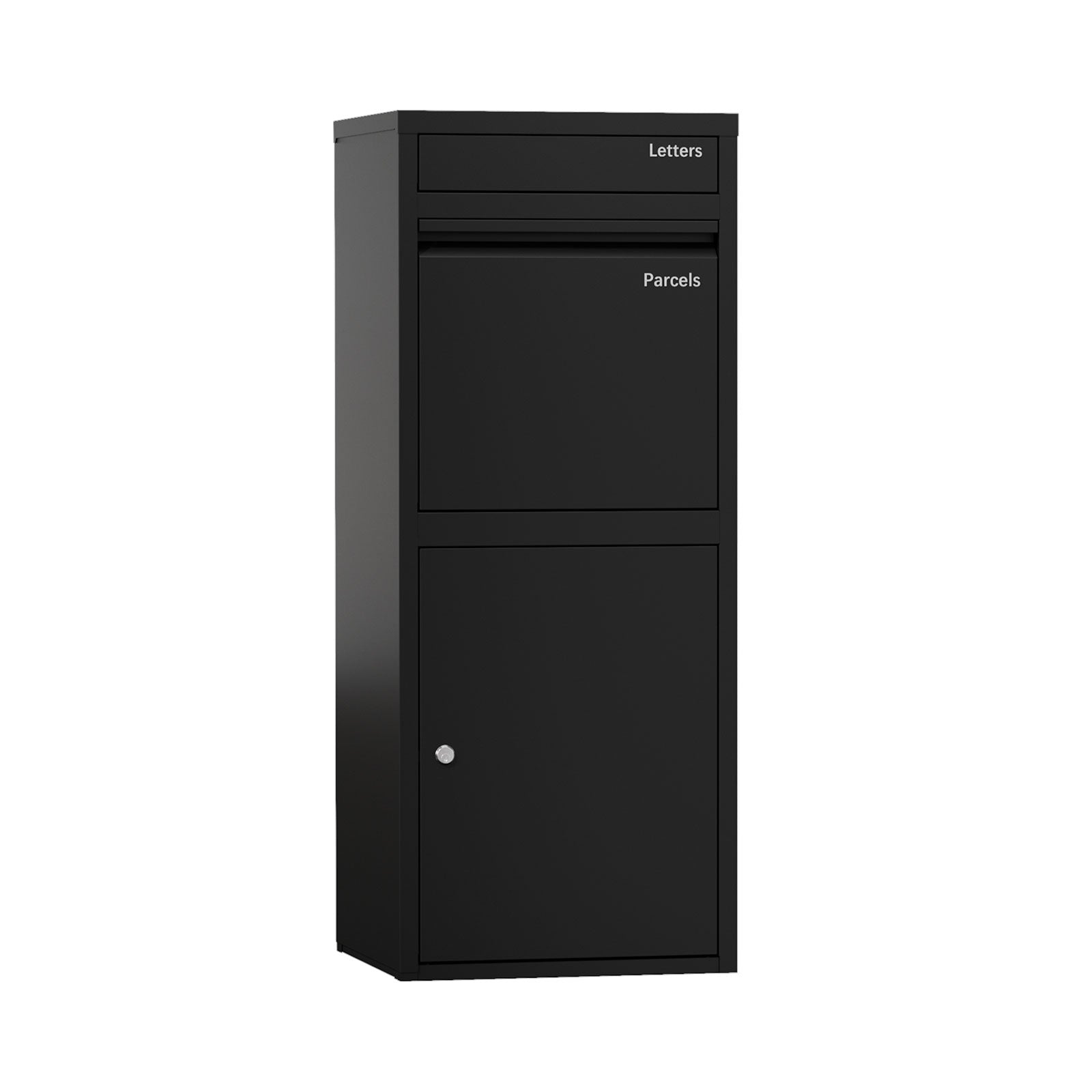 Oikiture Steel Parcel Letterbox Drop Box Package Lockable Storage Black