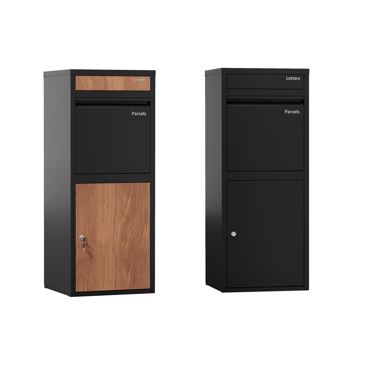 Oikiture Steel Parcel Letterbox Drop Box Package Lockable Storage