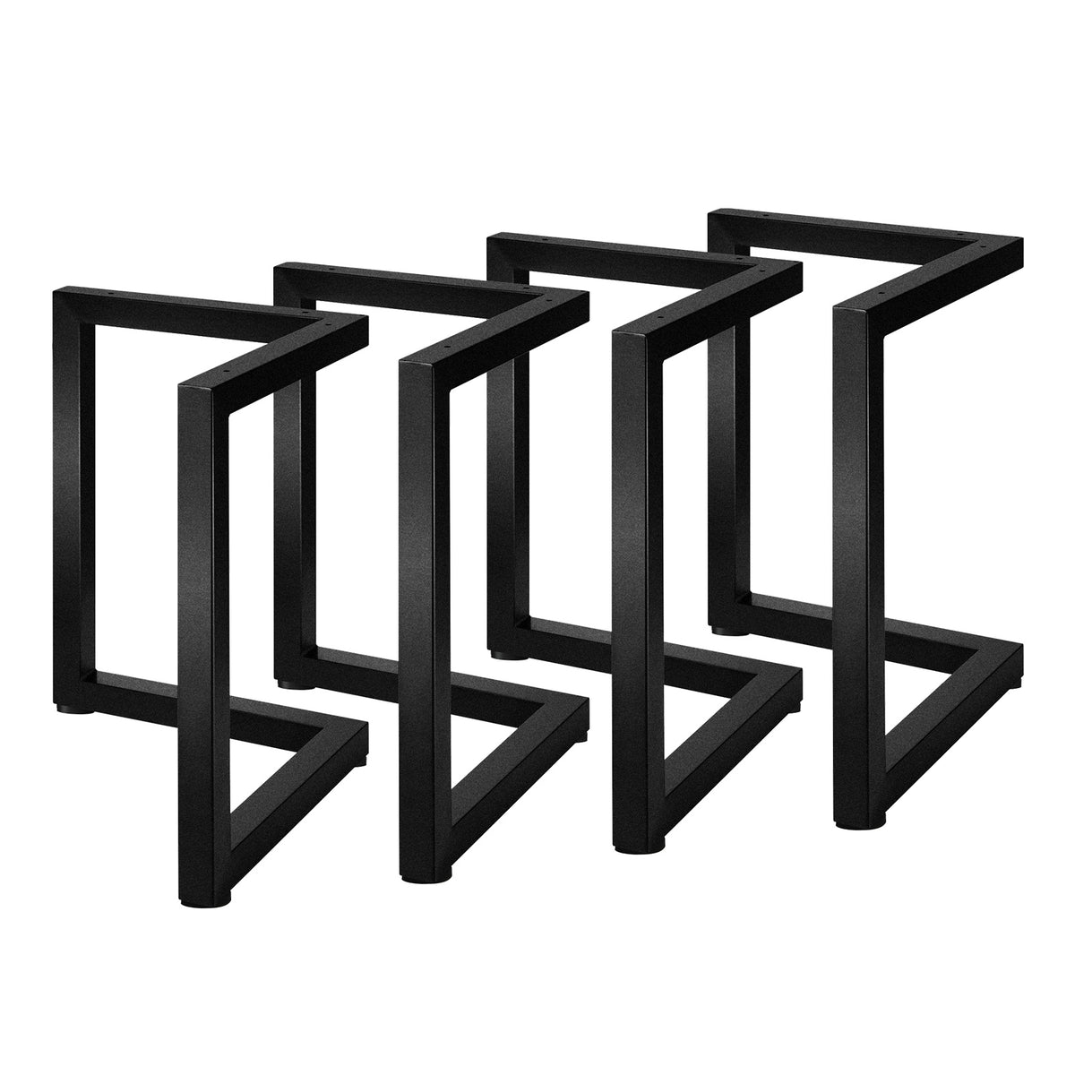 Oikiture 2X/4X Coffee Dining Table Legs Bench DIY Steel Metal Industrial Black