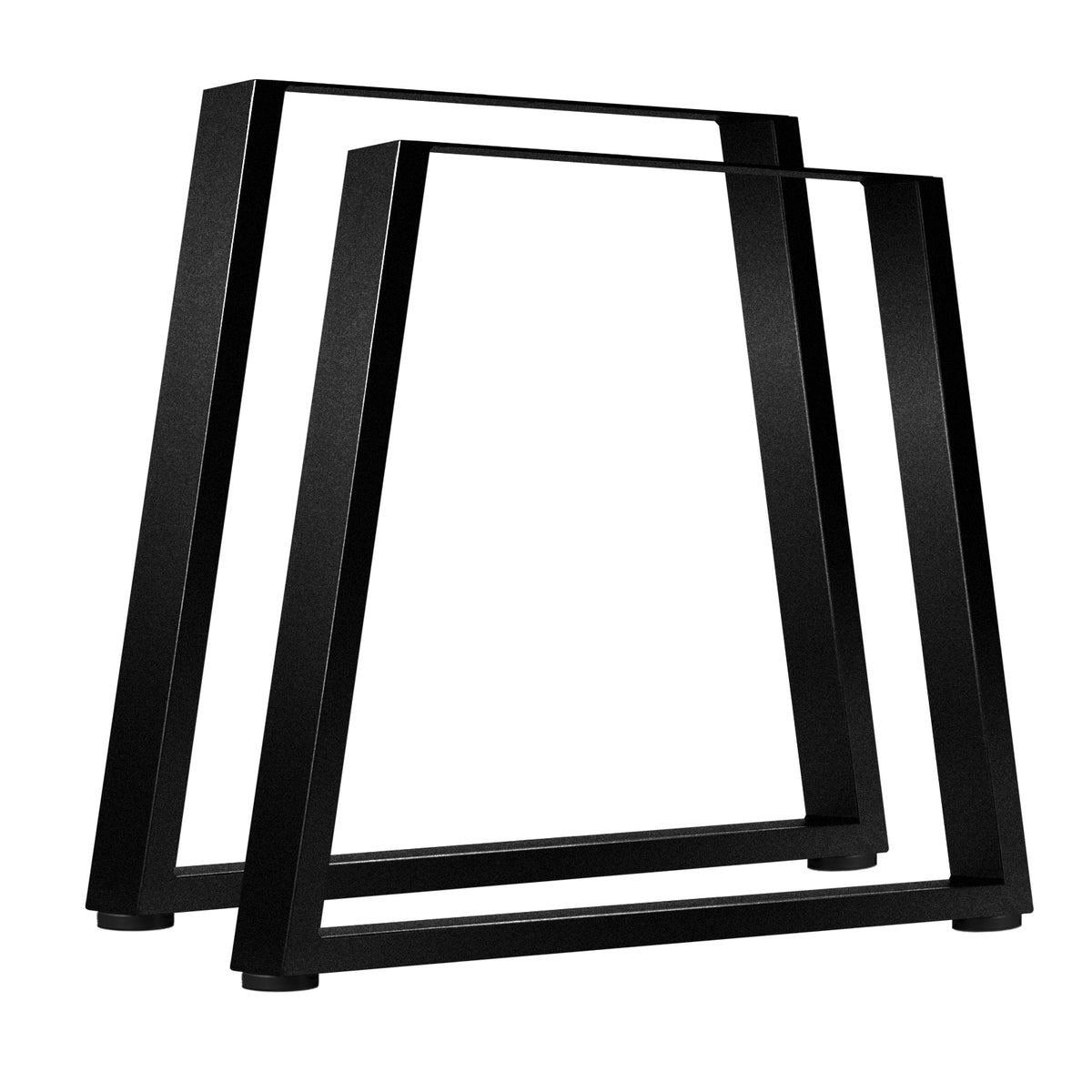 Oikiture 2x Coffee Dining Table Legs Trapezoid Industrial Vintage Bench Metal
