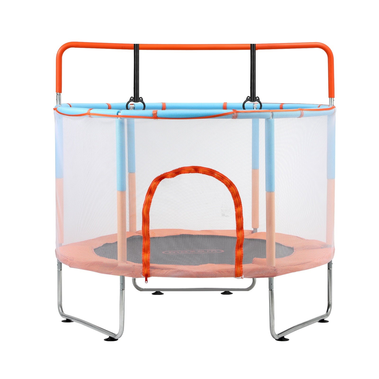 Mazam 60 Inch Trampoline Kids Trampolines Enclosure Safety Net Horizontal Bar - Sunyee