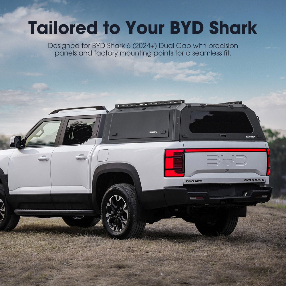 San Hima UTE Tub Canopy For BYD SHARK 6 2024-Current Dual Cab - Sunyee
