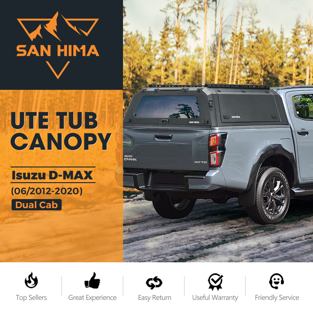 San Hima UTE Tub Canopy For Isuzu D-MAX 06/2012-2020 Dual Cab - Sunyee