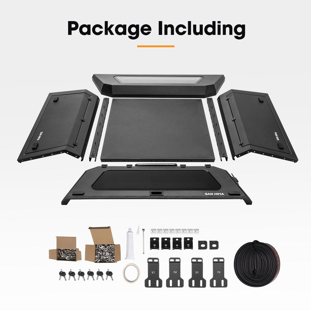 San Hima UTE Tub Canopy For Nissan Navara NP300 2021-On Dual Cab Not Fit Pro-4X - Sunyee