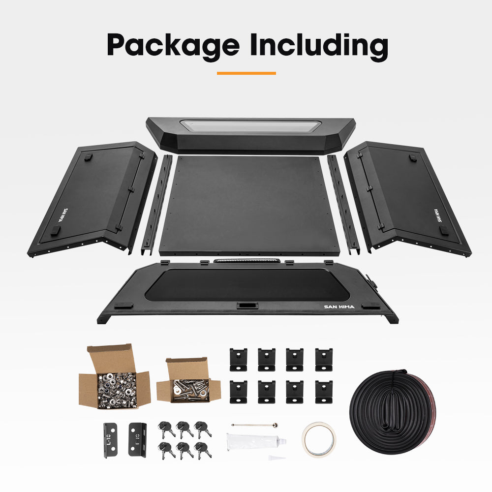 San Hima UTE Tub Canopy For Mitsubishi Triton MV 2024-On Dual Cab Without Rear Spoiler - Sunyee