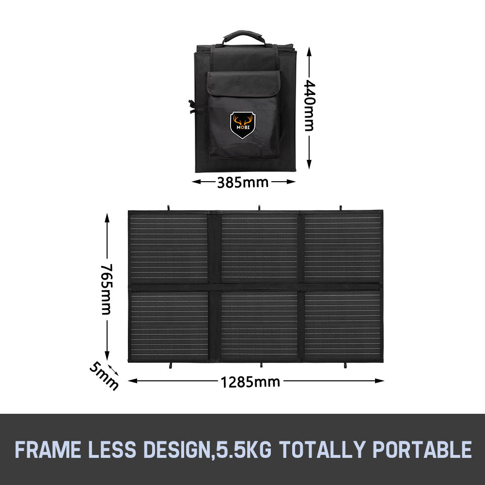 MOBI 250W Solar Blanket Mono Portable Folding Solar Panel Kit 12V Battery Charge - Sunyee