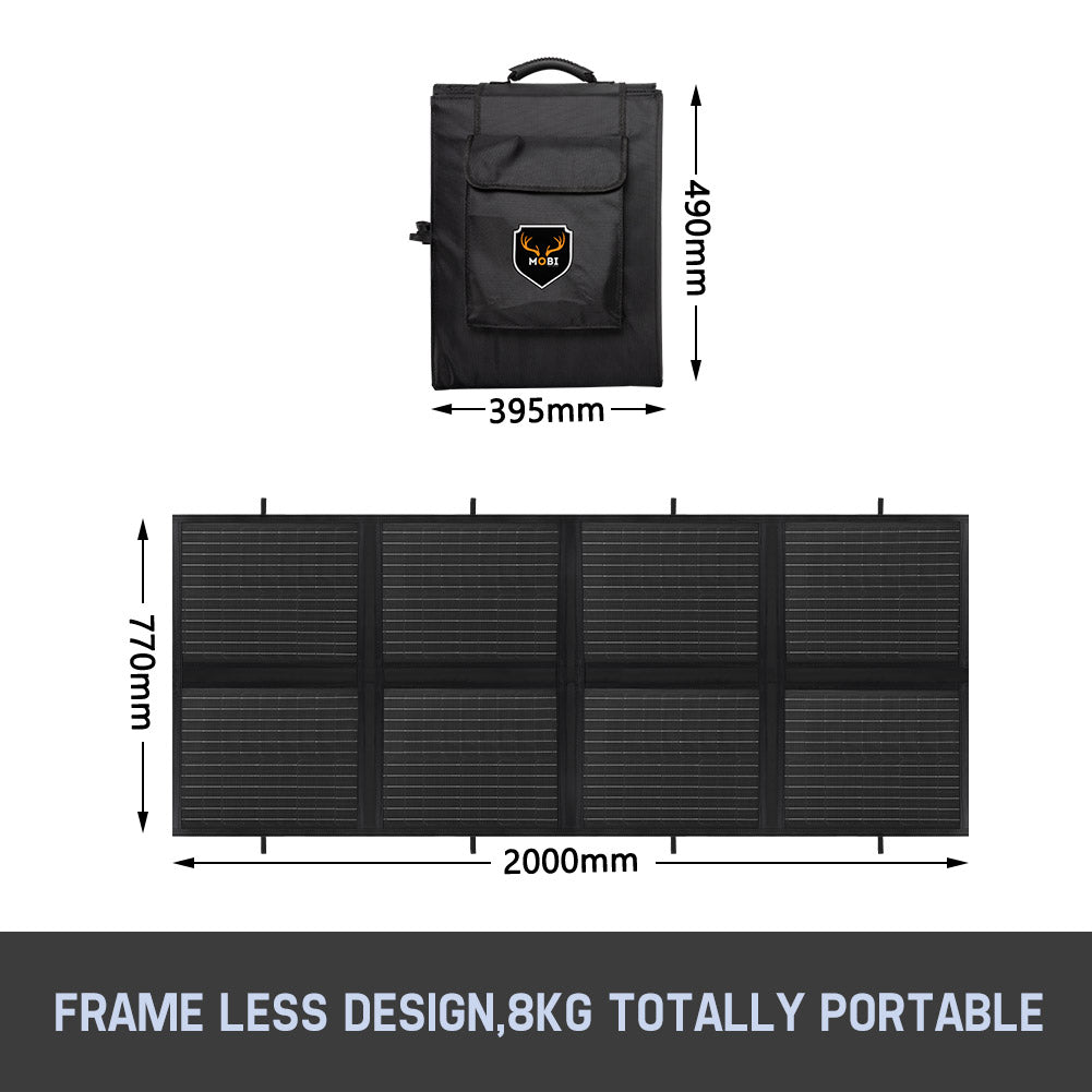 MOBI 380W Solar Blanket Mono Portable Folding Solar Panel Kit 12V Battery Charge - Sunyee