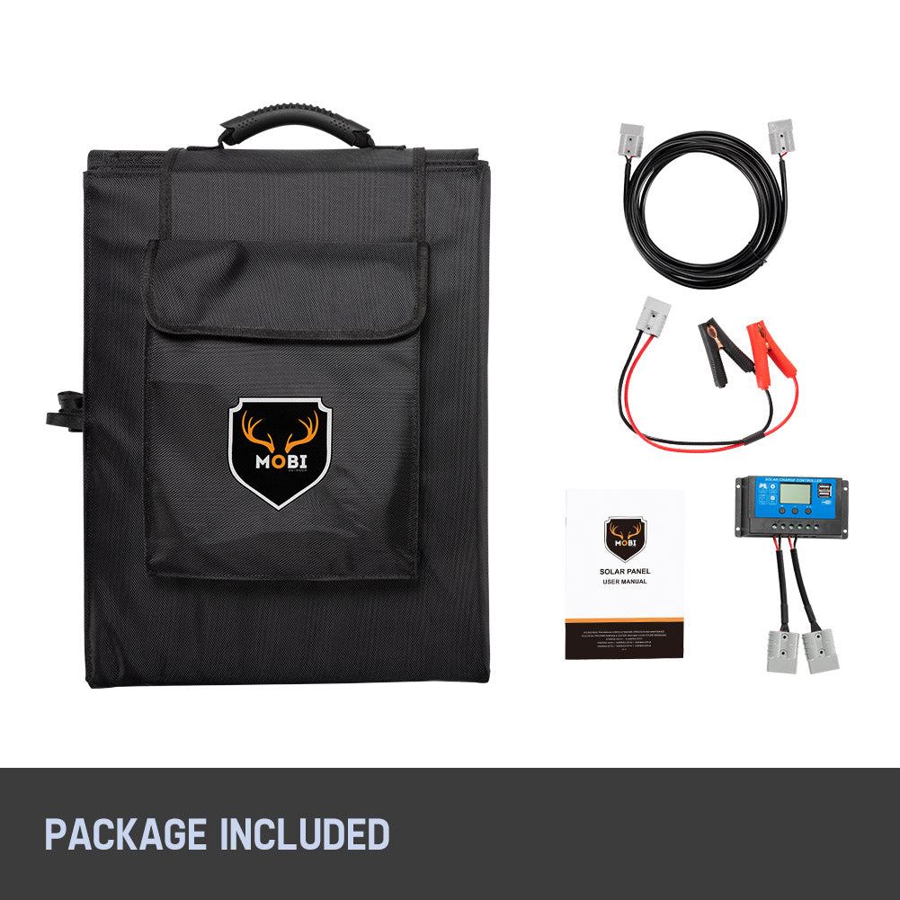 MOBI 380W Solar Blanket Mono Portable Folding Solar Panel Kit 12V Battery Charge - Sunyee