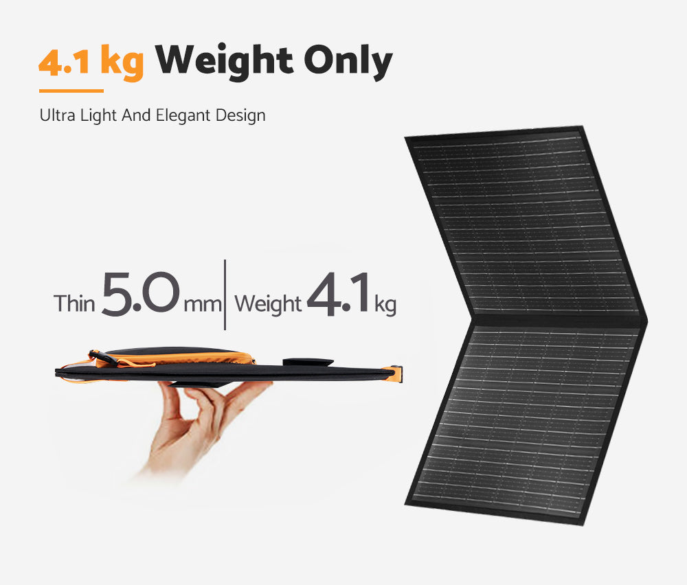 MOBI 200W Solar Blanket Mono Portable Folding Solar Panel Kit 12V Battery Charge - Sunyee