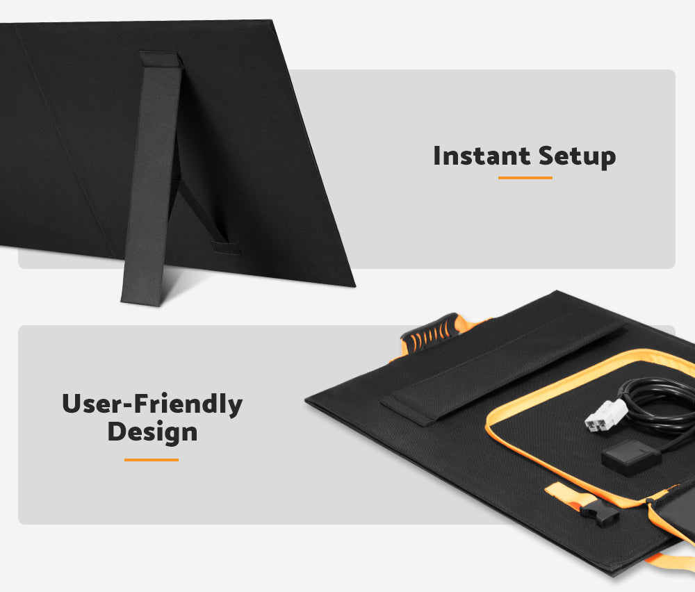 MOBI 200W Solar Blanket Mono Portable Folding Solar Panel Kit 12V Battery Charge - Sunyee