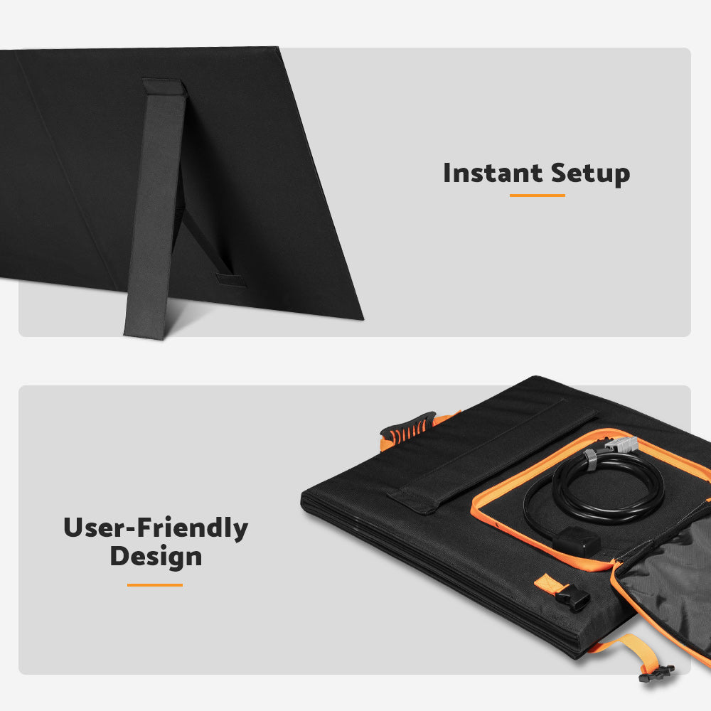 MOBI 400W Solar Blanket Mono Portable Folding Solar Panel Kit 12V Battery Charge - Sunyee