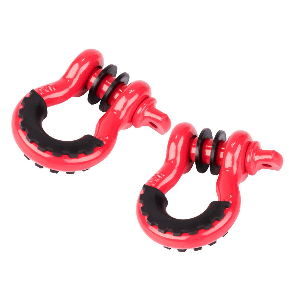 4.75T Bow Shackle WLL 4.75Ton Rated 20mm 4WD Recovery Tow Car Trailer 2PCS - Sunyee
