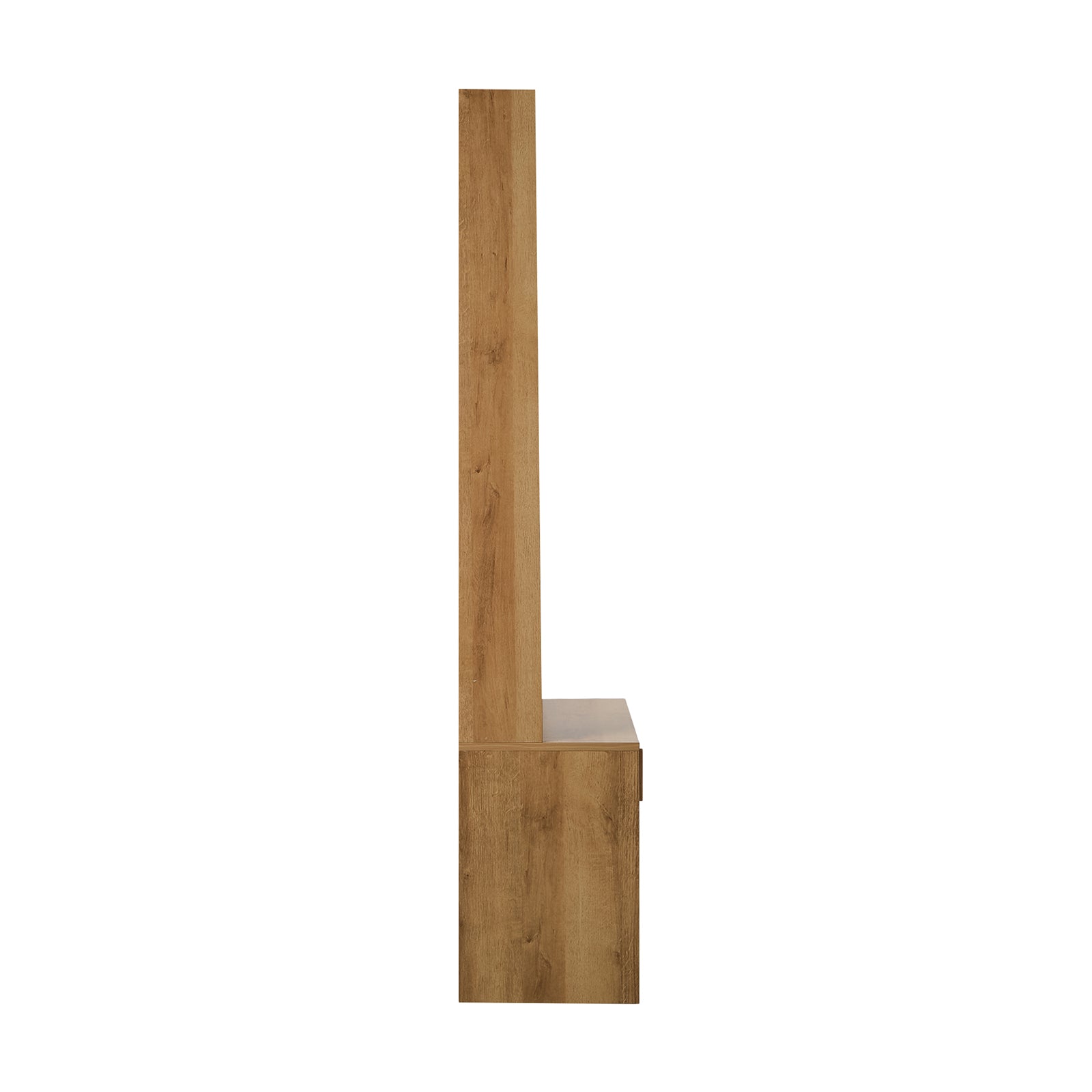 Oikiture Hall Tree Wardrobe Shelf Bench Coat Rack Entryway Storage Natural