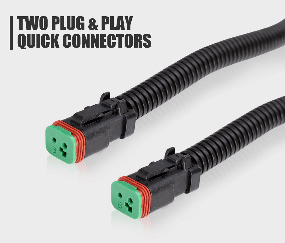 Smart Harness Plug and Play High Beam Driving Light Bar Spotlights Wiring Harness - Sunyee