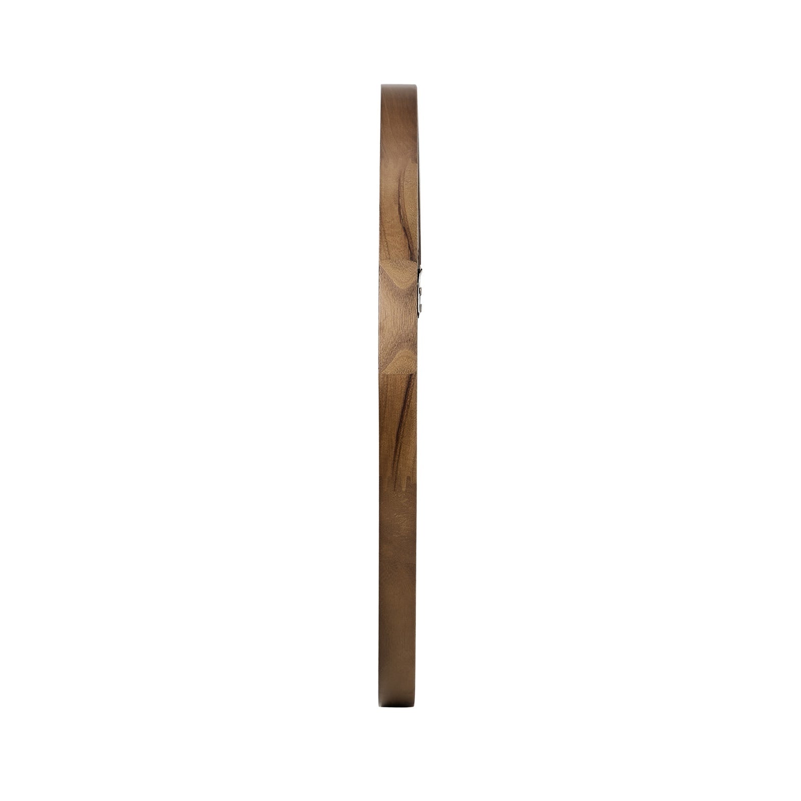 Oikiture Wall Mirrors Round Home Decor 60cm Walnut Set of 2 - Sunyee