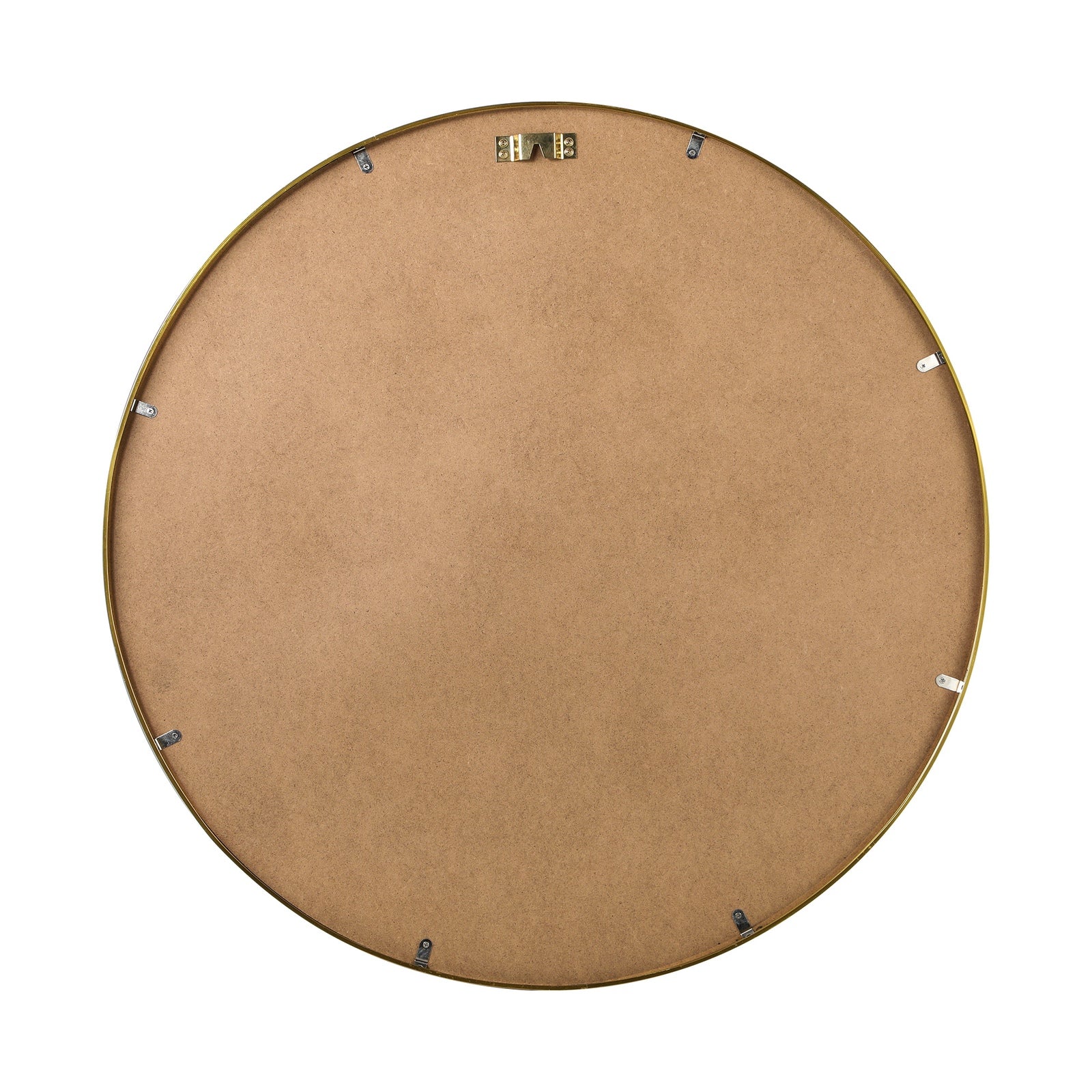 Oikiture Wall Mirrors Round 70cm Makeup Mirror Vanity Home Decor Gold Bedroom - Sunyee