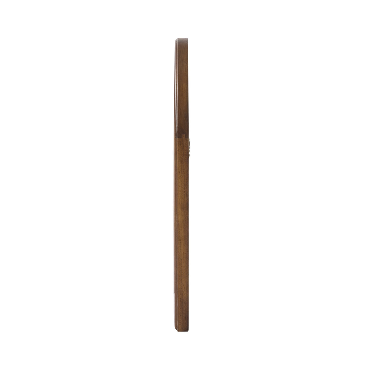 Oikiture Arched Wall Mirror Decorative Mirror Wide Frame 85x60cm Walnut