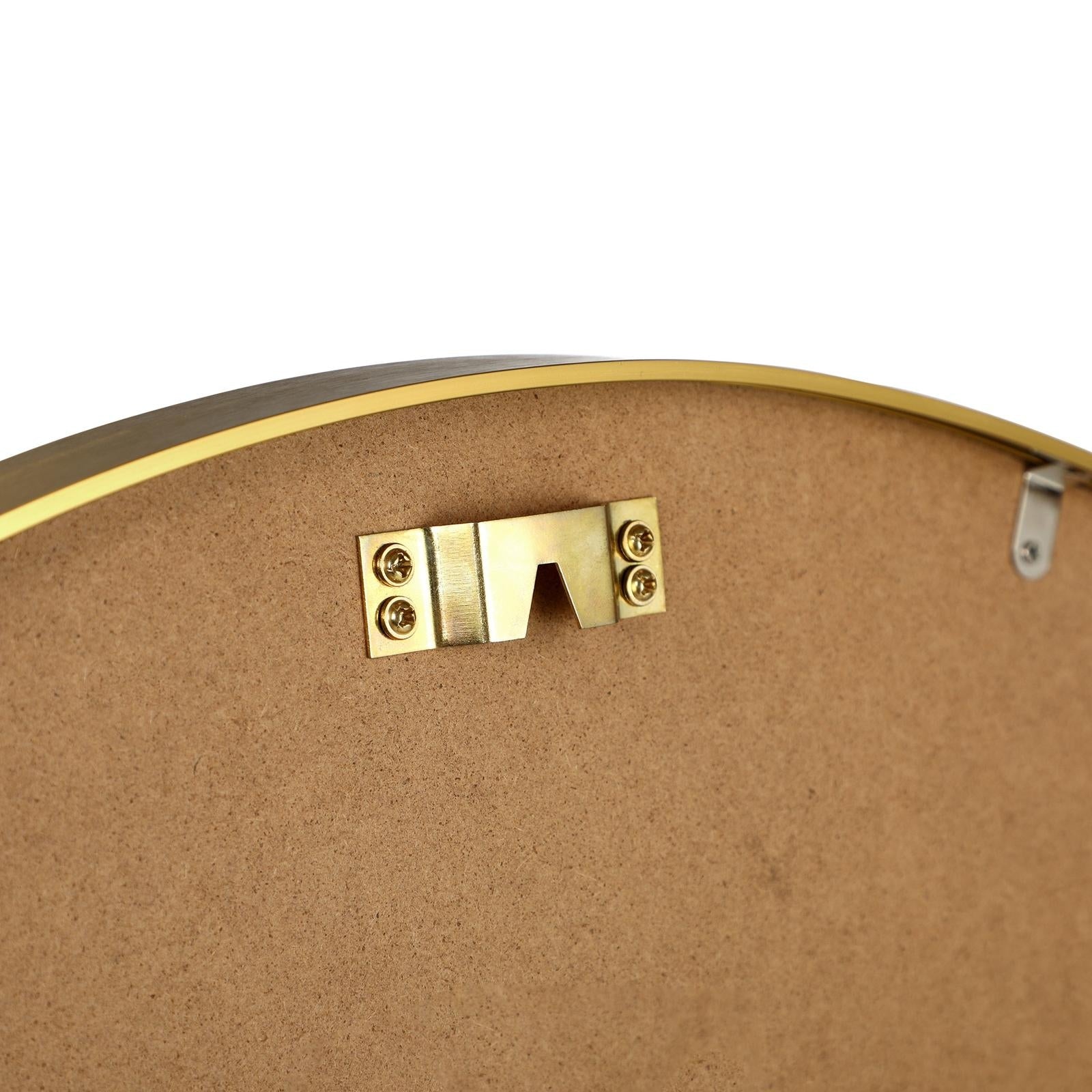 Oikiture Wall Mirrors Round Home Decor 60cm Gold Set of 2 - Sunyee