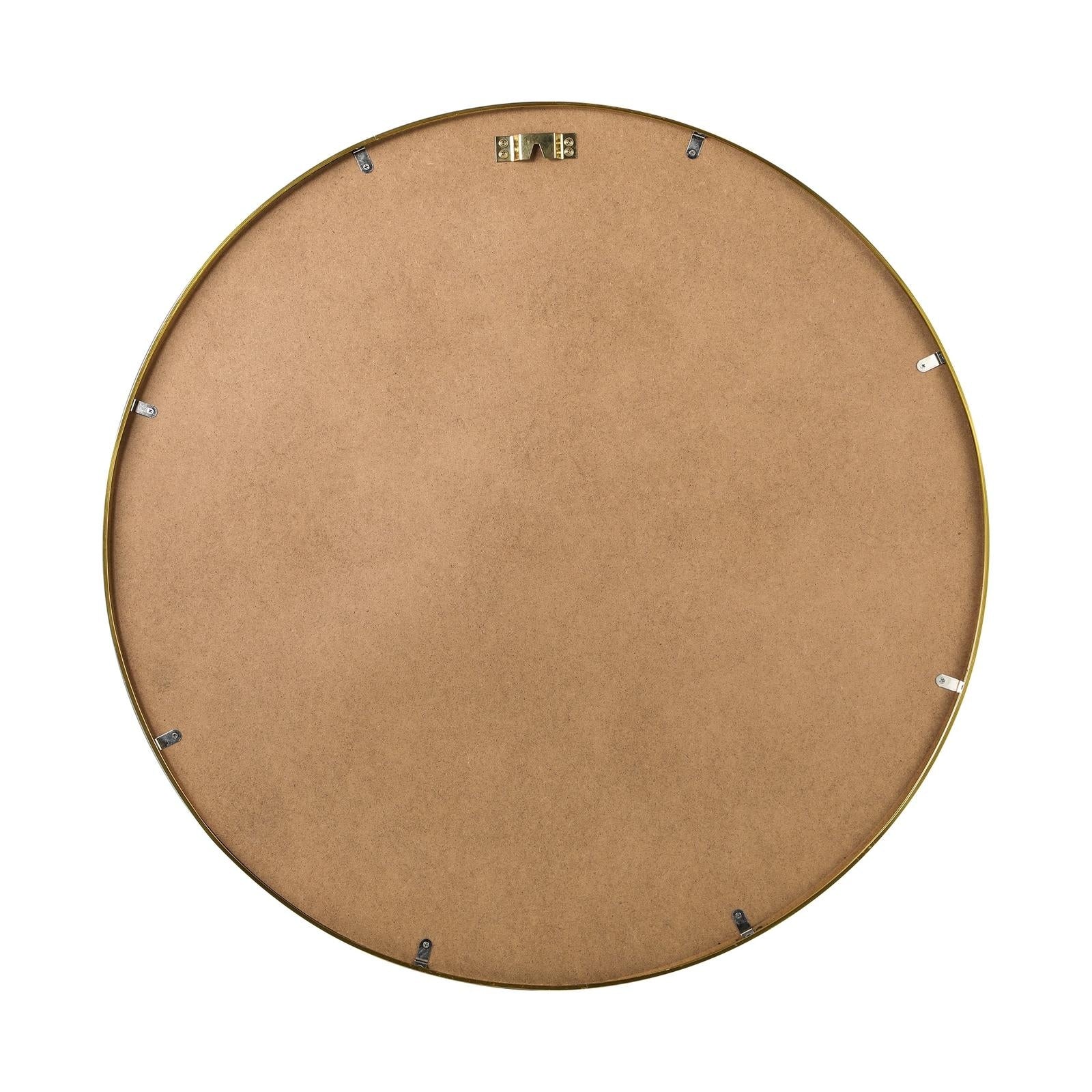 Oikiture Wall Mirrors Round Home Decor 70cm Gold Set of 2 - Sunyee
