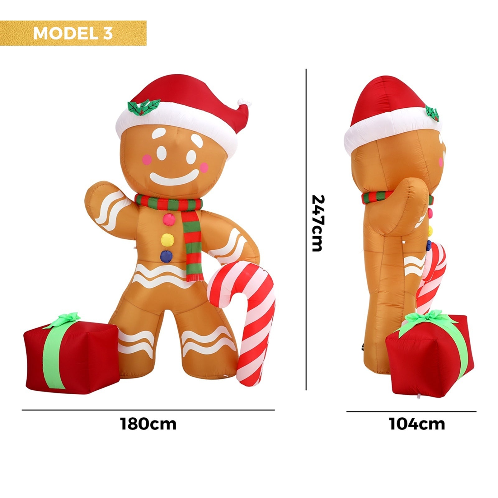 Tinseltown Christmas Inflatable Xmas LED Lights Outdoor Decoration - Sunyee