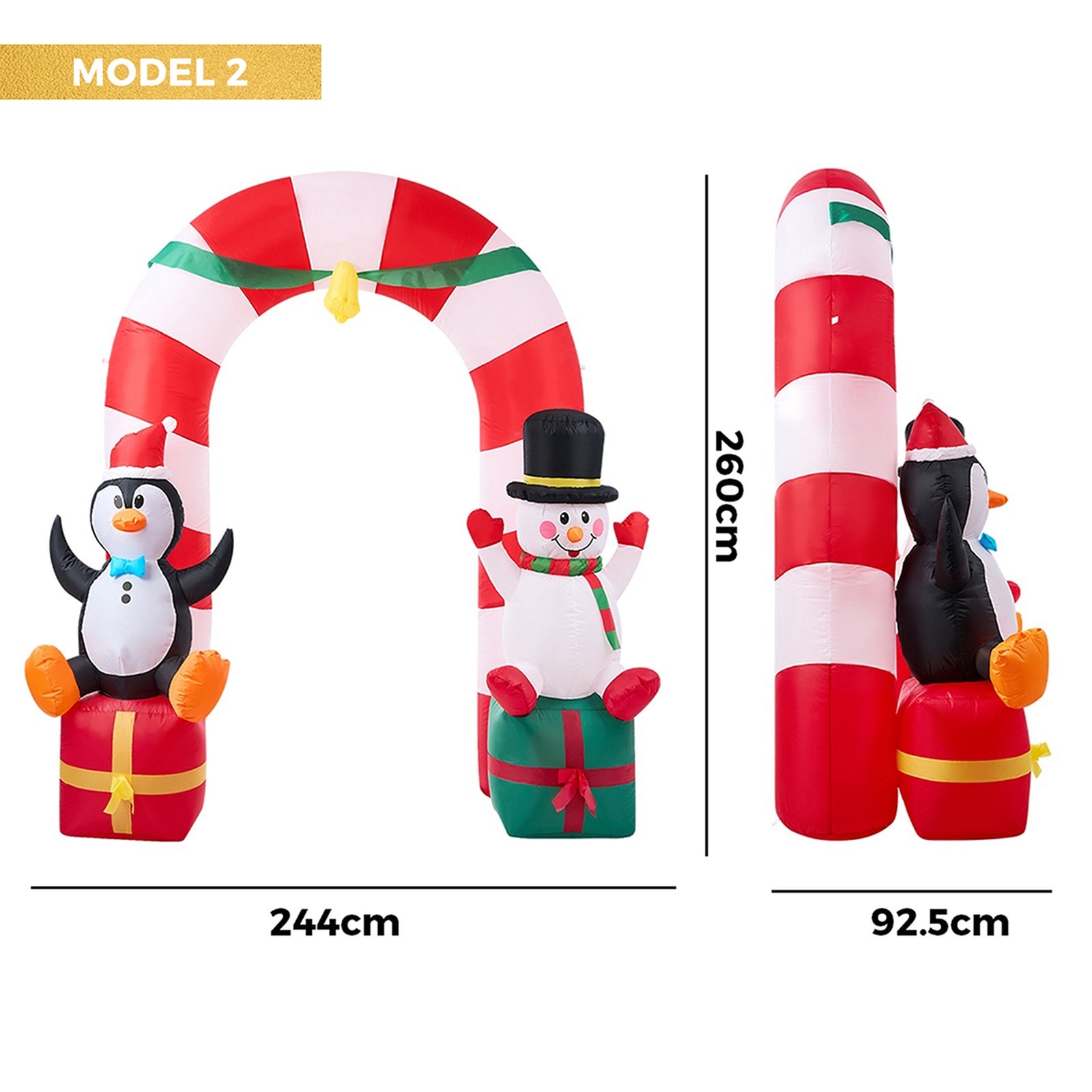 Tinseltown Christmas Inflatable Archway Xmas Outdoor Decoration LED Lights