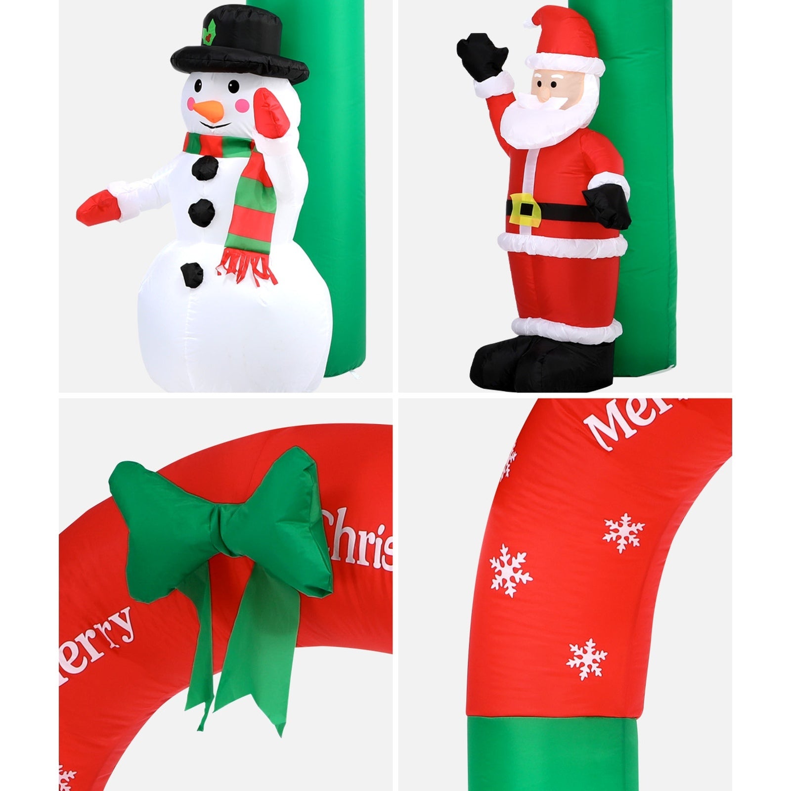 Tinseltown 2.4M Christmas Inflatable Archway Xmas LED Lights Outdoor Decoration - Sunyee