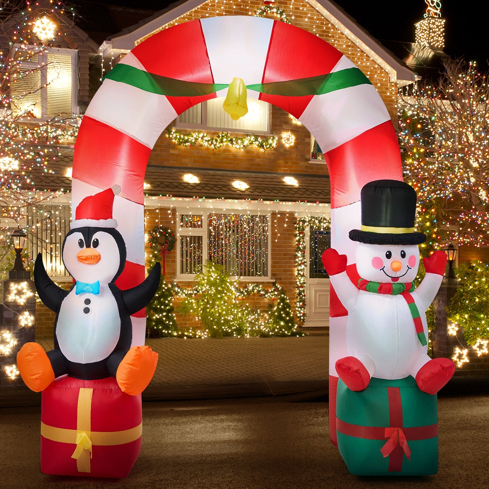 Tinseltown Christmas Inflatable Archway Xmas Outdoor Decoration LED Lights
