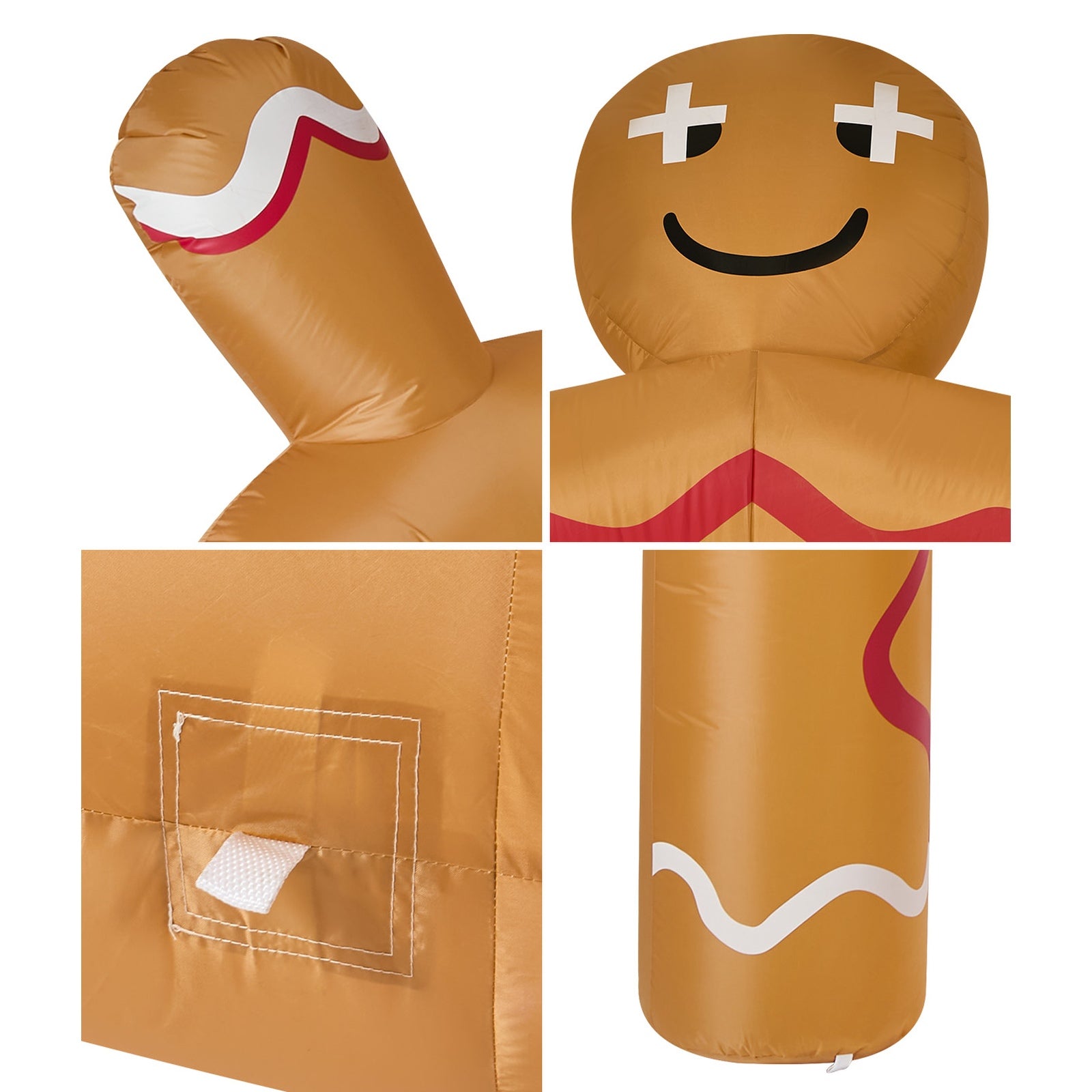 Tinseltown 3M Christmas Inflatable Archway Gingerbread Man Arch Xmas LED Lights
