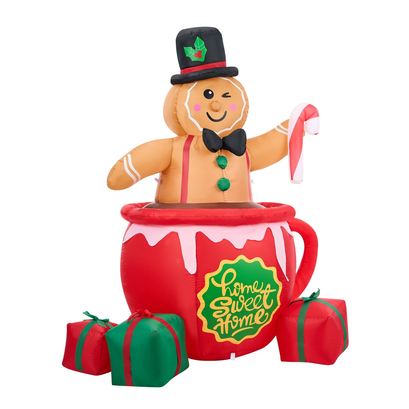 Tinseltown Christmas Inflatable Gingerbread Man LED Light Xmas Party Decor