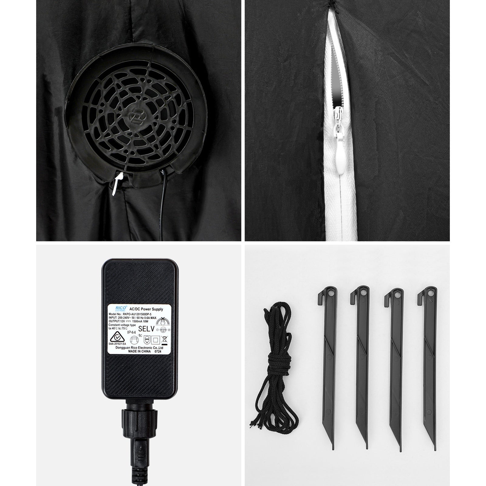 Tinseltown 2.4M Christmas Inflatable Santa Xmas Outdoor Decorations LED Lights - Sunyee