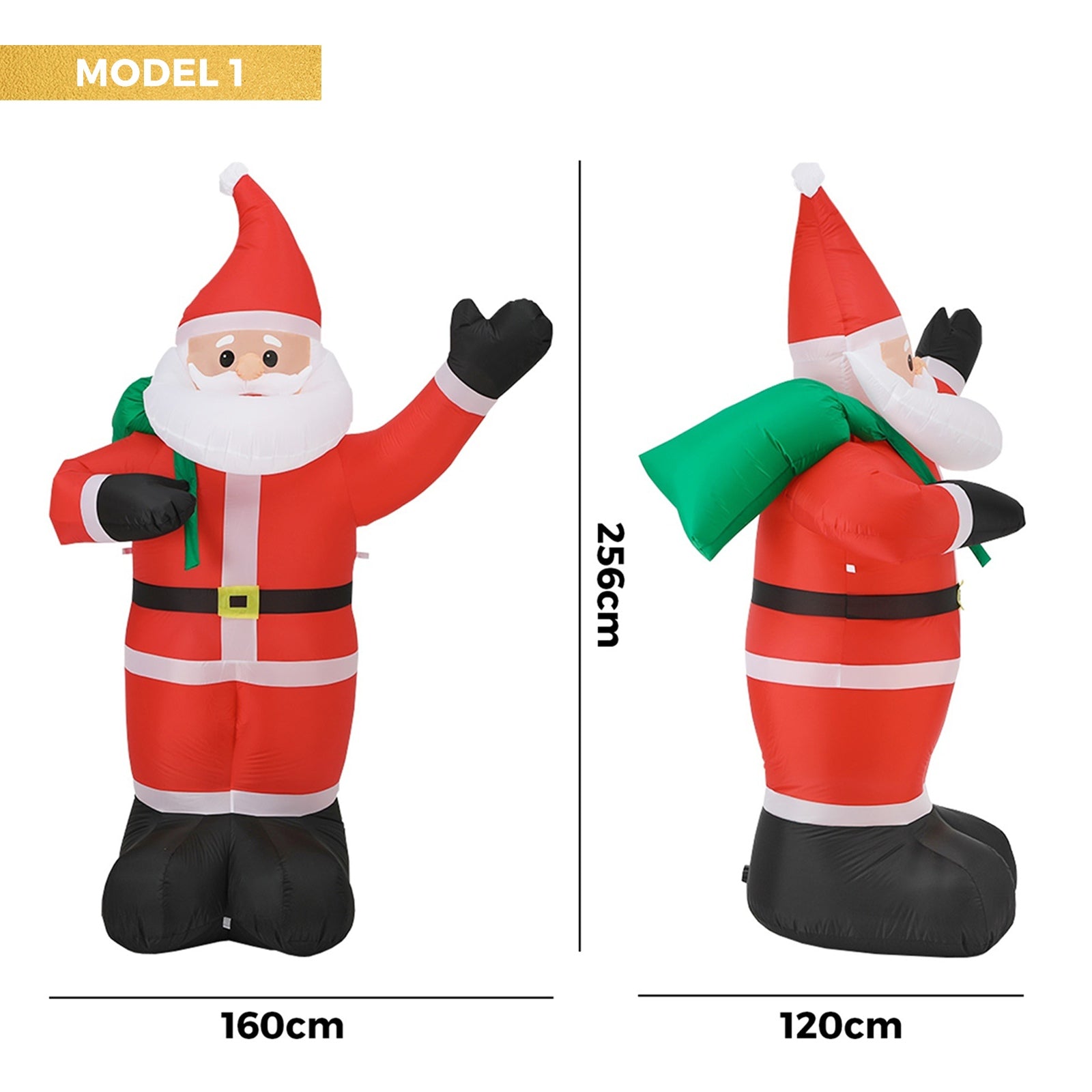 Tinseltown Christmas Inflatable Santa Xmas Outdoor Decorations LED Lights