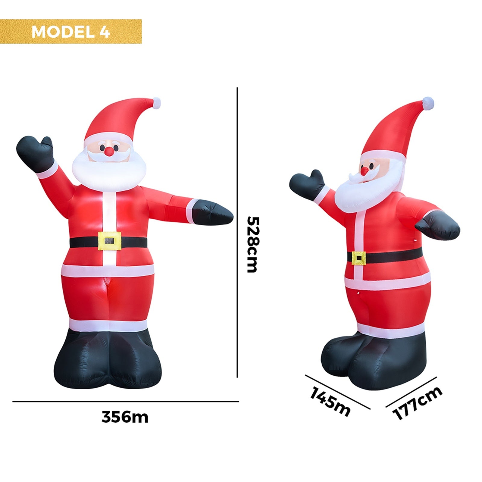 Tinseltown Christmas Inflatable Santa Xmas Outdoor Decorations LED Lights