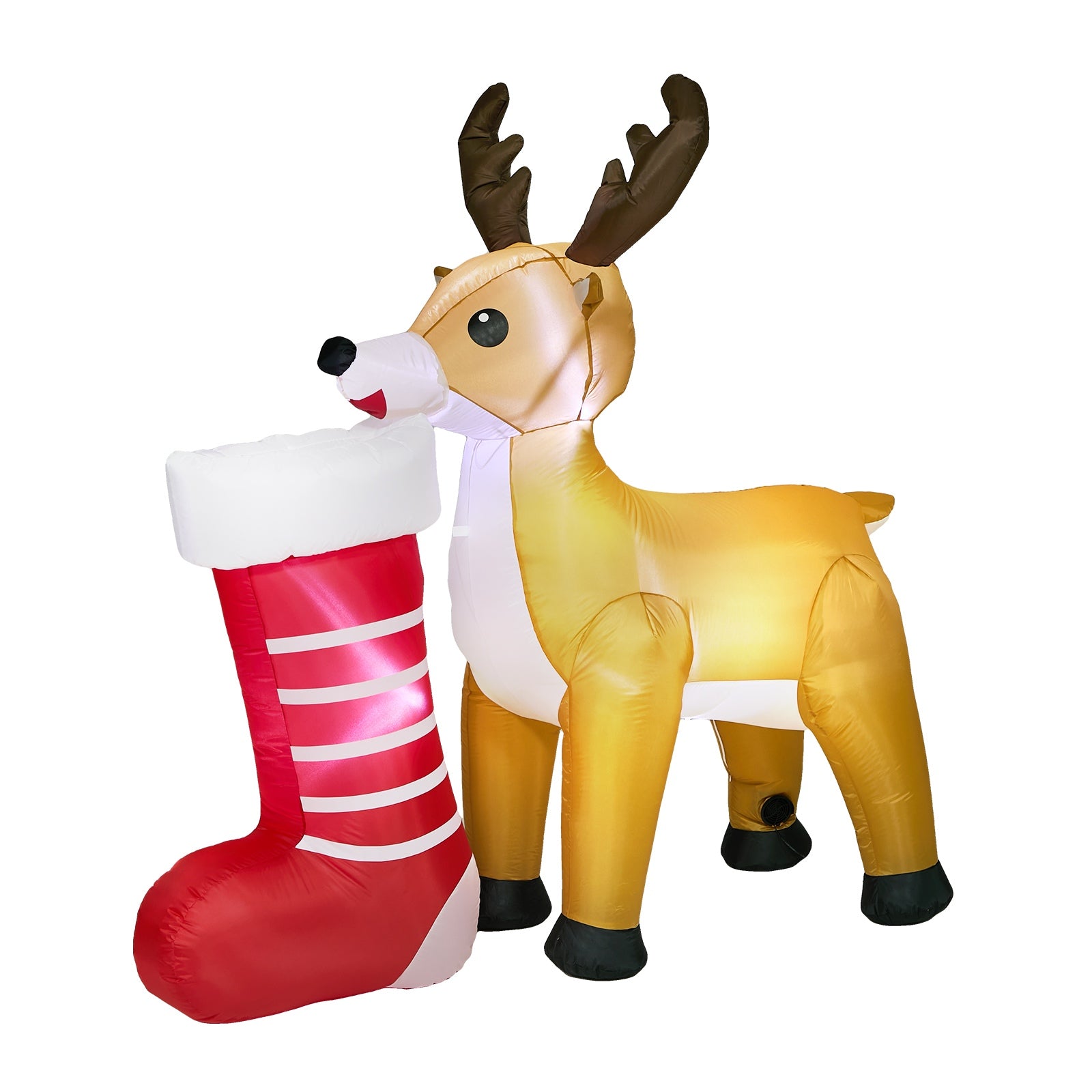 Tinseltown 1.8M Christmas Inflatable Reindeer LED Light Garden Decor Toy