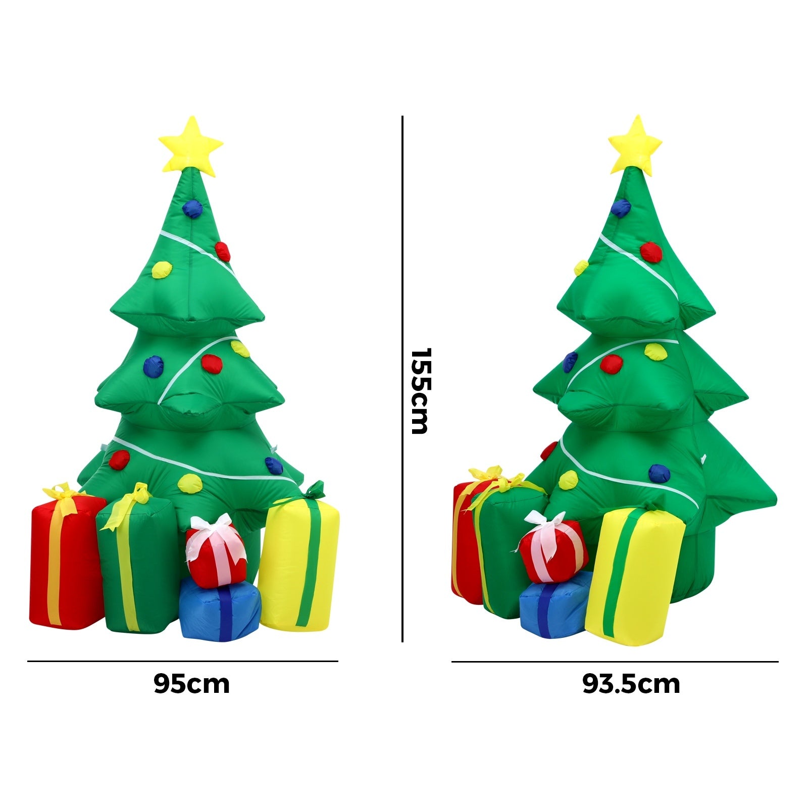Tinseltown Christmas Inflatable Tree Gifts 1.5M Xmas Decorations LED Lights Outdoor - Sunyee